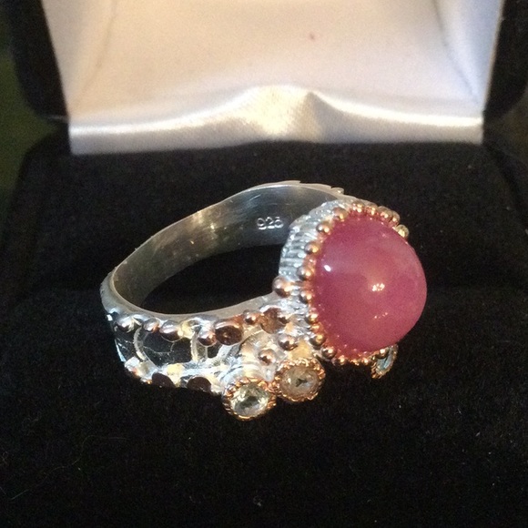 Amazing Genuine Rare Pink Star Ruby Ring - Picture 7 of 11